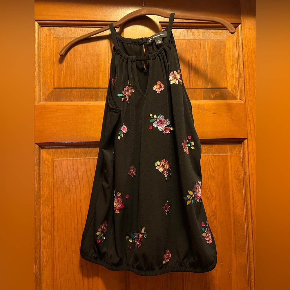 Beautiful INC Top with Colorful Sequence